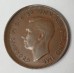 AUSTRALIA 1948 . HALF 1/2 PENNY . ERROR . BROADSTRUCK . MIS-SHAPED 8